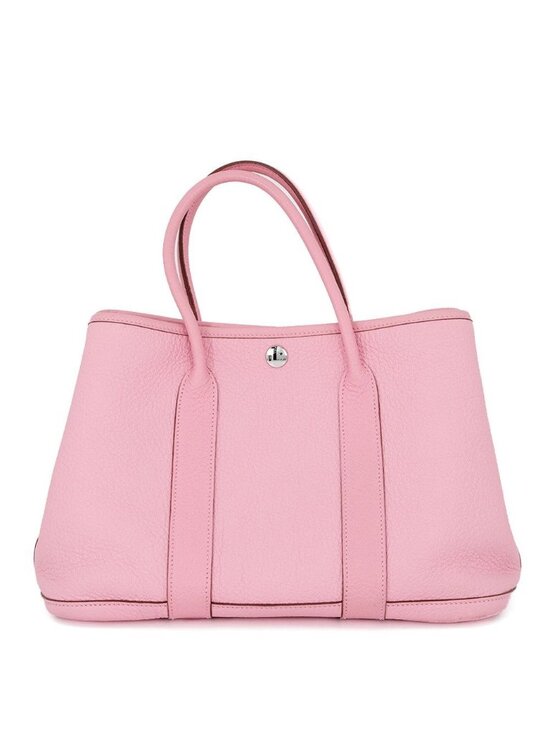 Hermes Handbags - Hermes Tote Bag Garden Party TPM Pink Silver Negonda
